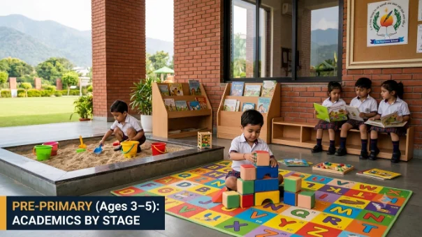 Children aged 3–5 at play (PG–UKG)