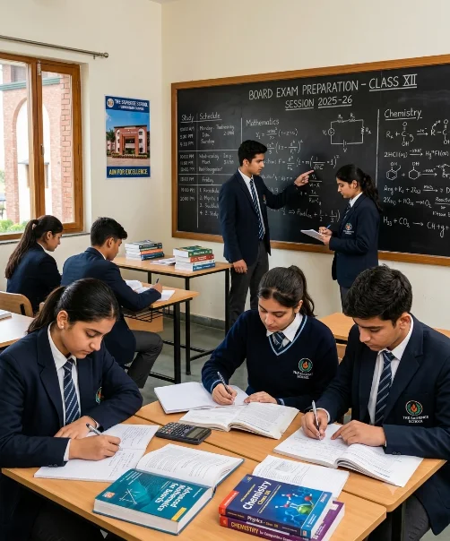 Students aged 14–18 in class (Class IX–XII)